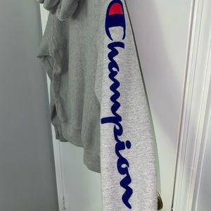 Men’s Champion Grey Logo Hoodie